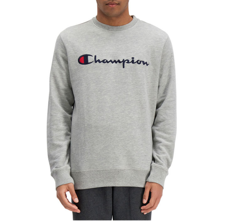 新品 L Champion チャンピオン メンズ スウェット シャツ 刺繍 ロゴ US