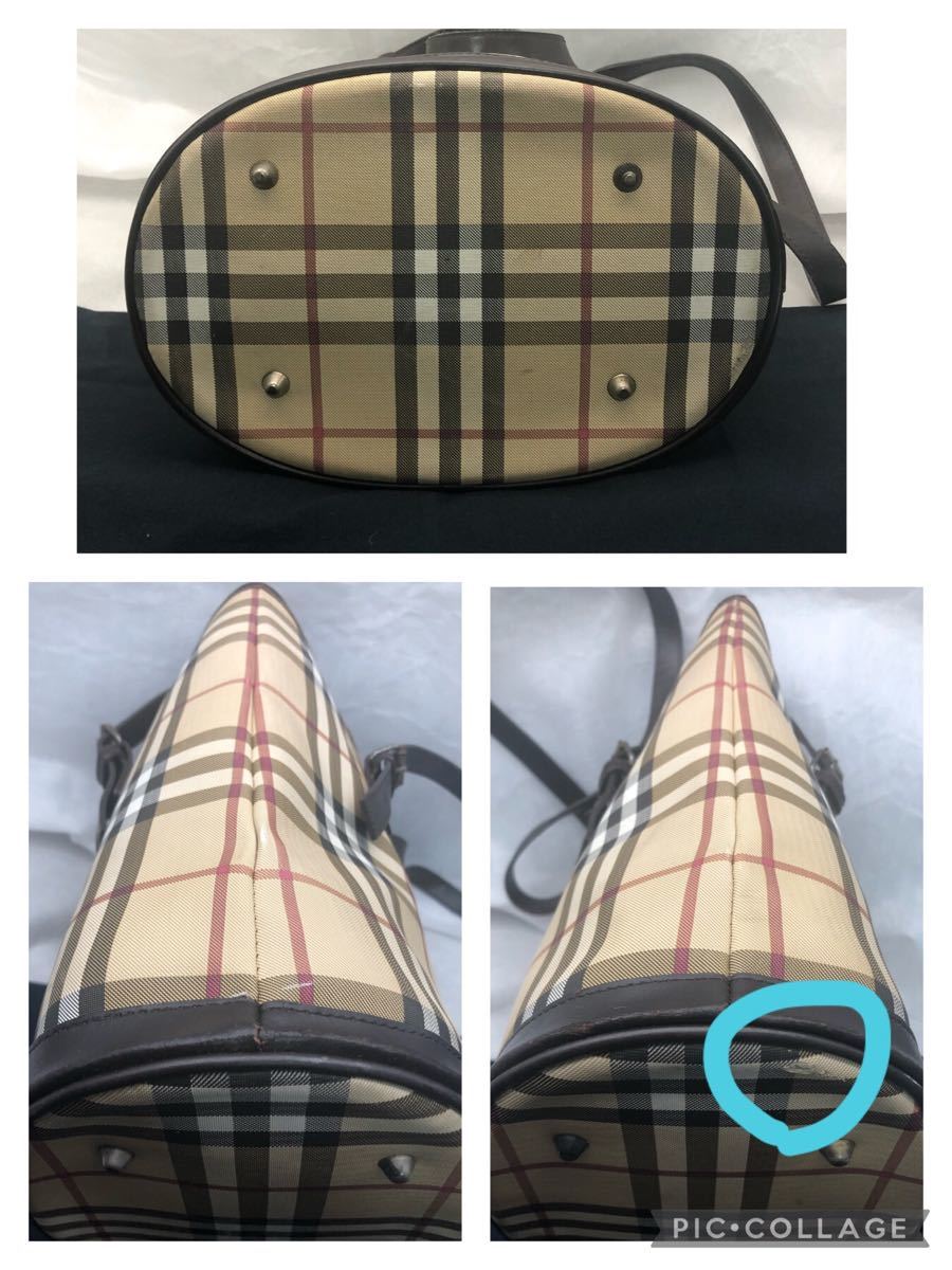 BURBERRY バーバリーロンドン ノバチェック バケツ型トートバッグ 保存