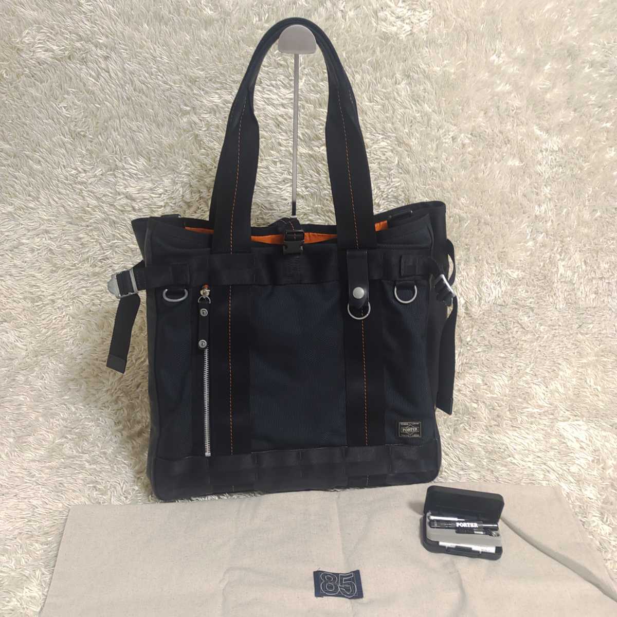 Yahoo!オークション - PORTER HEAT TYPE-C 85周年 限定品 紺 トートバ