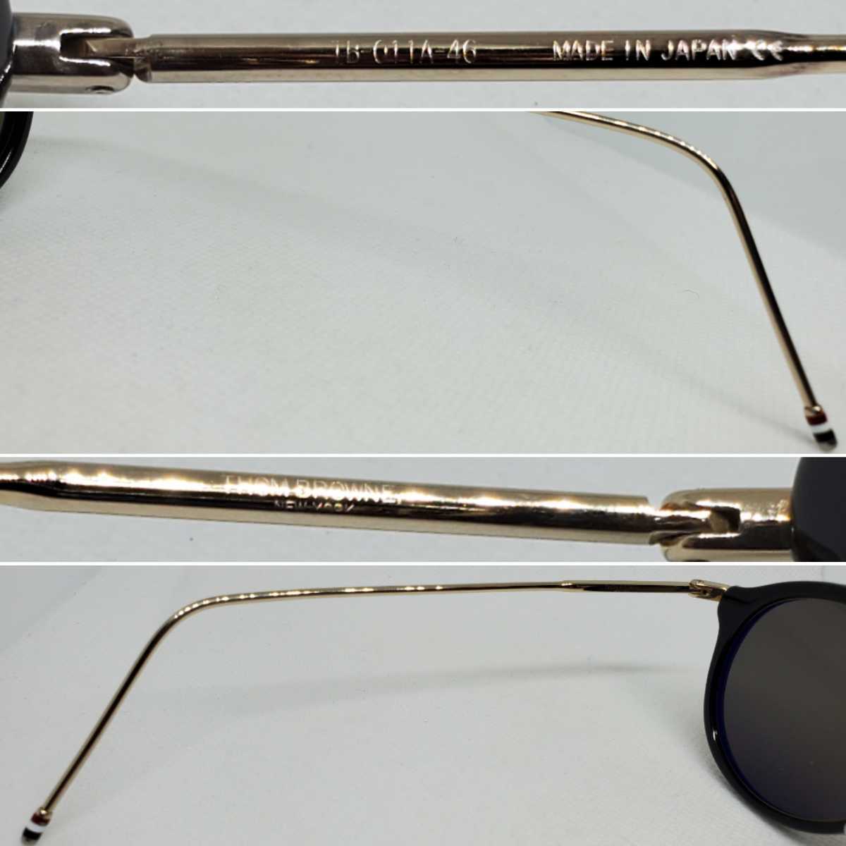 THOM BROWNE メガネ TB-011 A 46 トムブラウン サングラス とむぶら