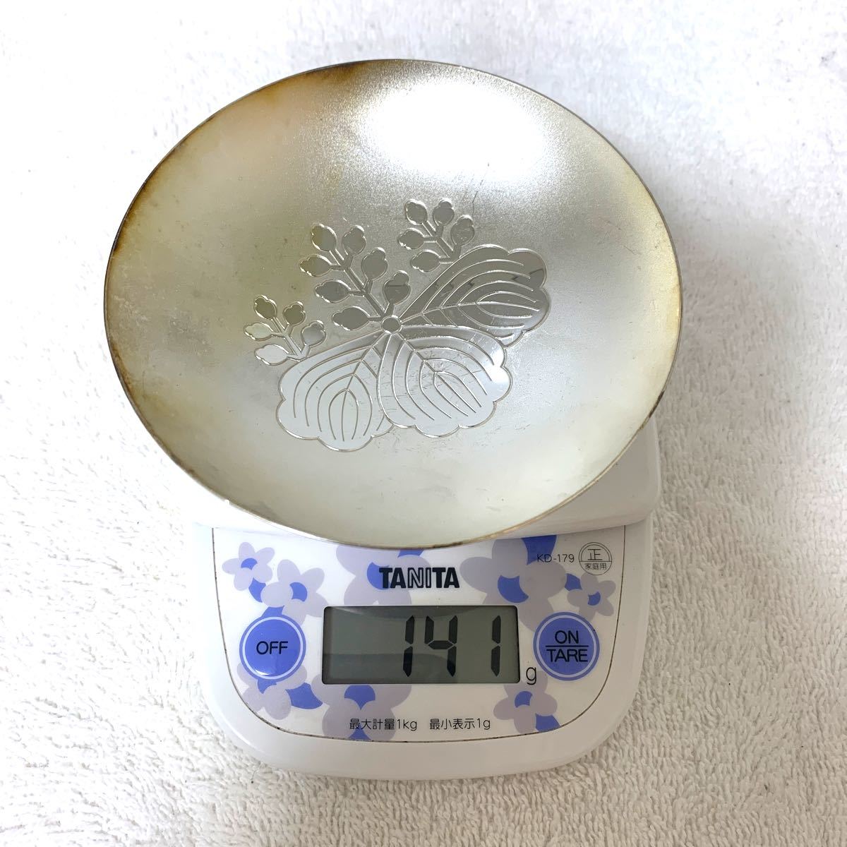 純銀製 御盃 銀盃 銀器 銀杯 純銀製酒器 造幣局製 SILVER刻印あり 内閣
