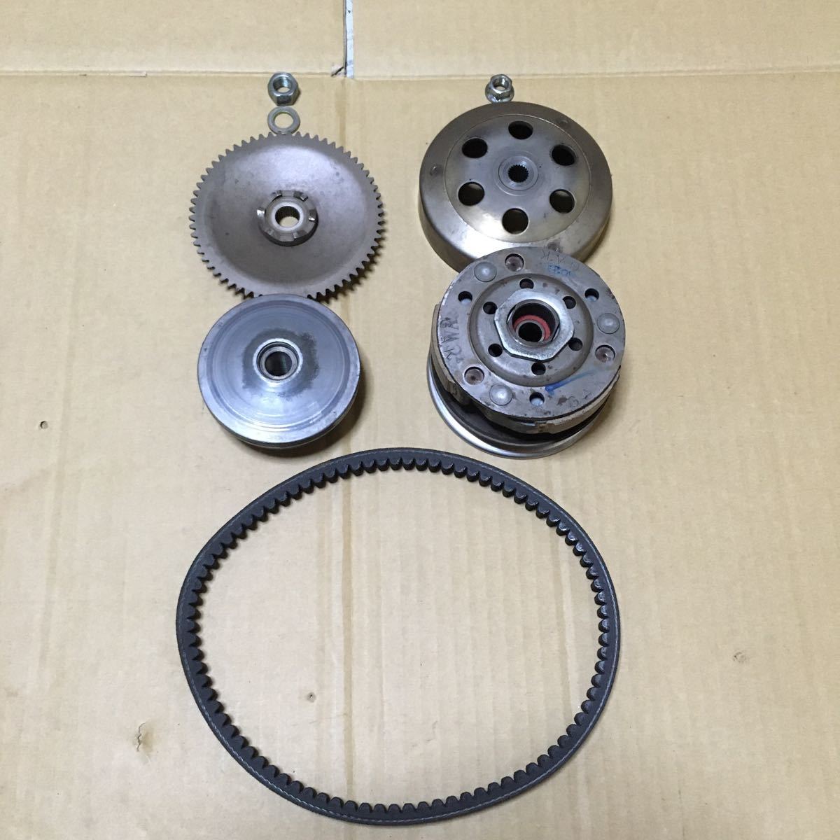 AF51 タクト 純正 プーリーセット クラッチ スプリング ドリブン