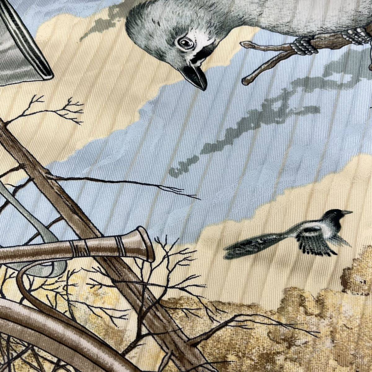 箱付き HERMES エルメス CHASSE au BOIS 森の狩猟 キツネ ウサギ 鳥