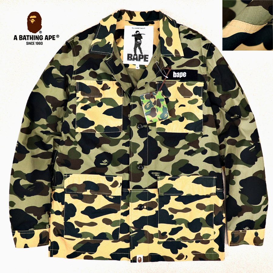 希少！旧タグ 新品タグ付き 正規品 A BATHING APE エイプ ミリタリー