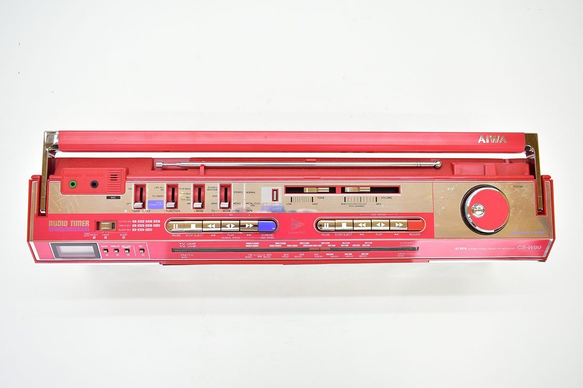 Yahoo!オークション - 未使用 AIWA CS-W99 FOOTWORK ダブルラジカセ レ