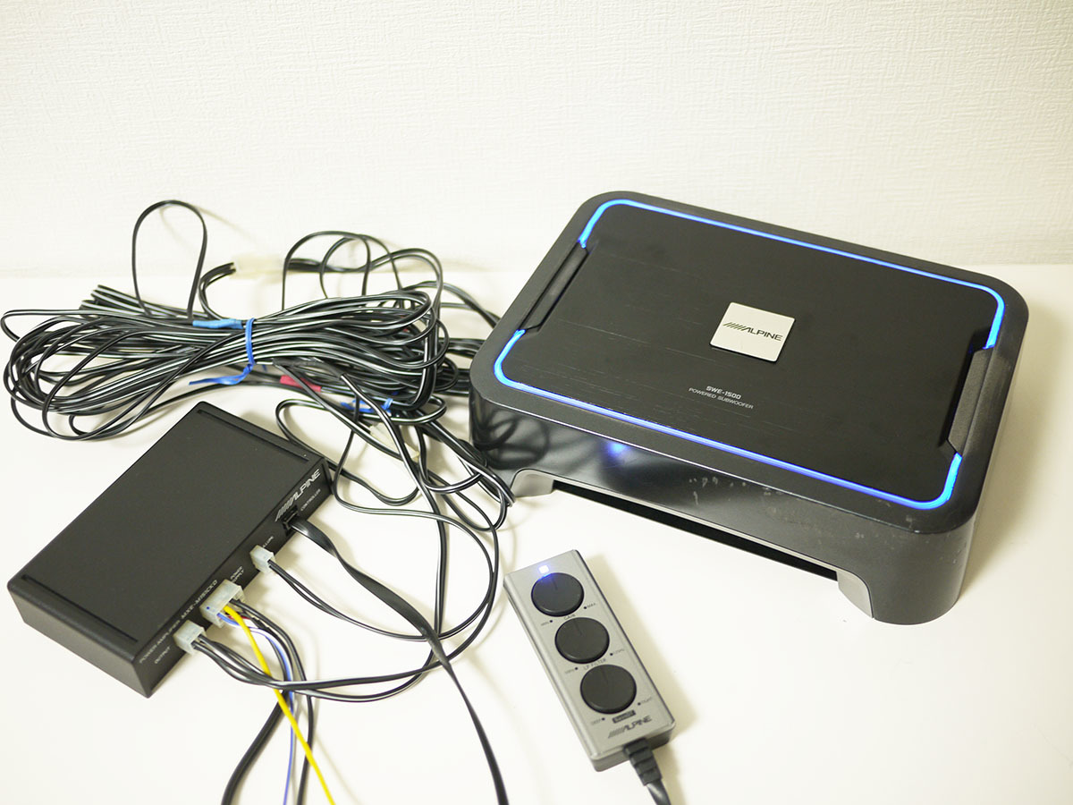 Yahoo!オークション - 動作確認済 アルパイン サブウーハー SWE-1500