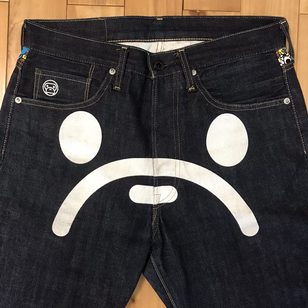 Yahoo!オークション - Safari Milo BAPESTA denim Sサイズ a bathing a