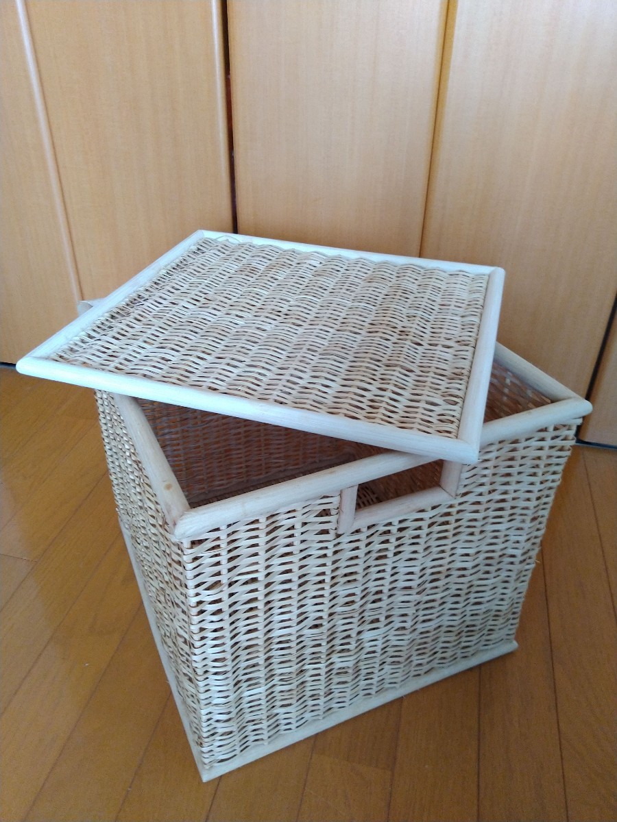 無印良品 ブリ材角型バスケット・特大 蓋付 47027945 良品計画｜Yahoo