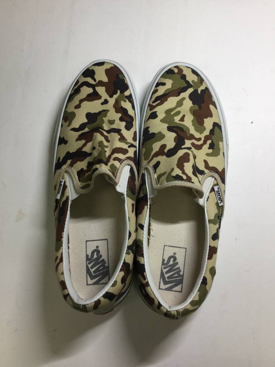 USA直後 00s 90s バンズ VANS スリッポン 迷彩 カモフラ US10 28cm