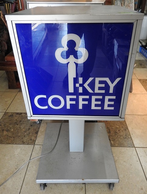 Yahoo!オークション - KEY COFFEE キーコーヒー 置き看板 回転式／2面
