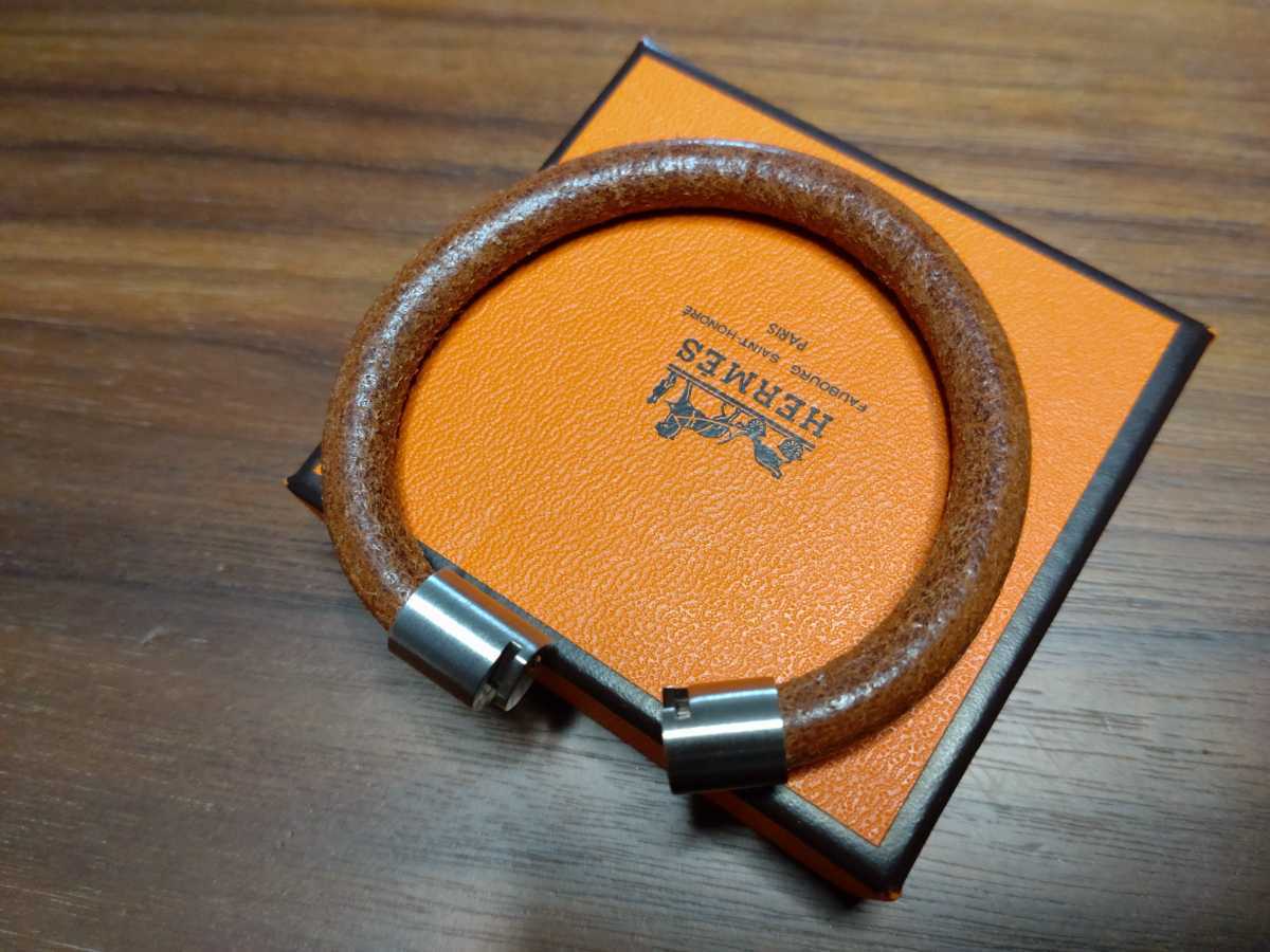 廃盤 HERMES エルメス iota イオタ ブレスレット 藤原ヒロシ レザー