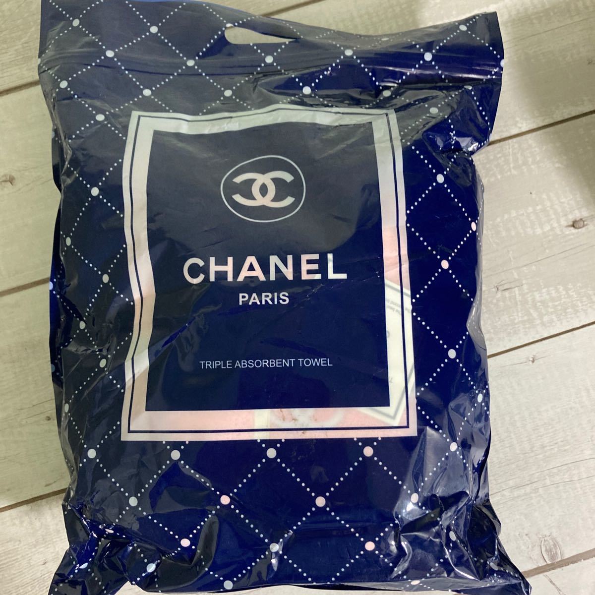 シャネル タオル 2枚セット Chanel バスタオル フェイスタオル 新品