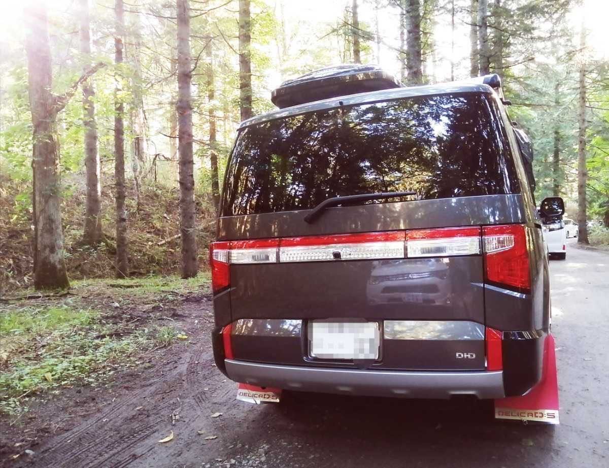 デリカD5 マッドフラップ赤 後期型専用 SUS304 #400｜Yahoo!フリマ（旧