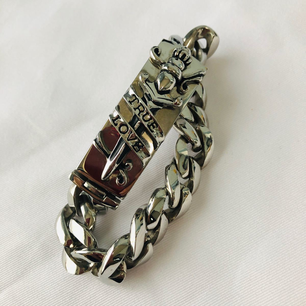エドハーディー ED HARDY ブレスレット 剣 TRUE LOVE｜Yahoo!フリマ