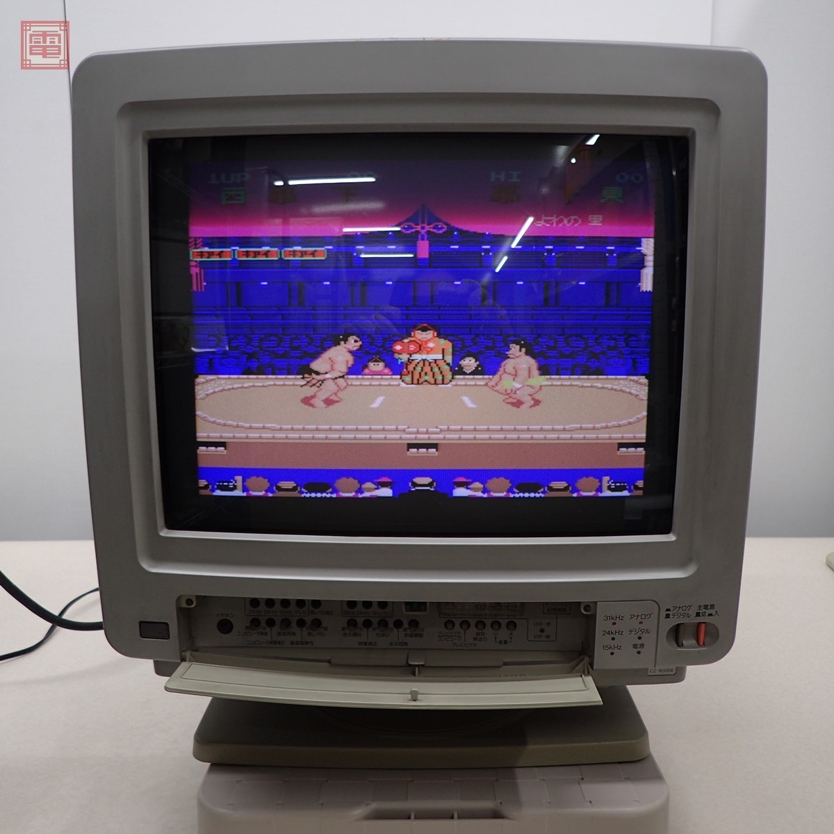 x68000 CZ-614D-TN ブラウン管 SHARP ジャンク x68000 CZ-614D-TN