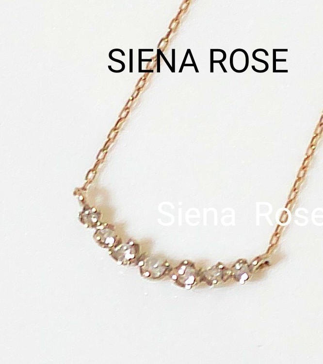 SIENA ROSE シエナロゼ k10 月と星ネックレス イエローゴールド シエナ