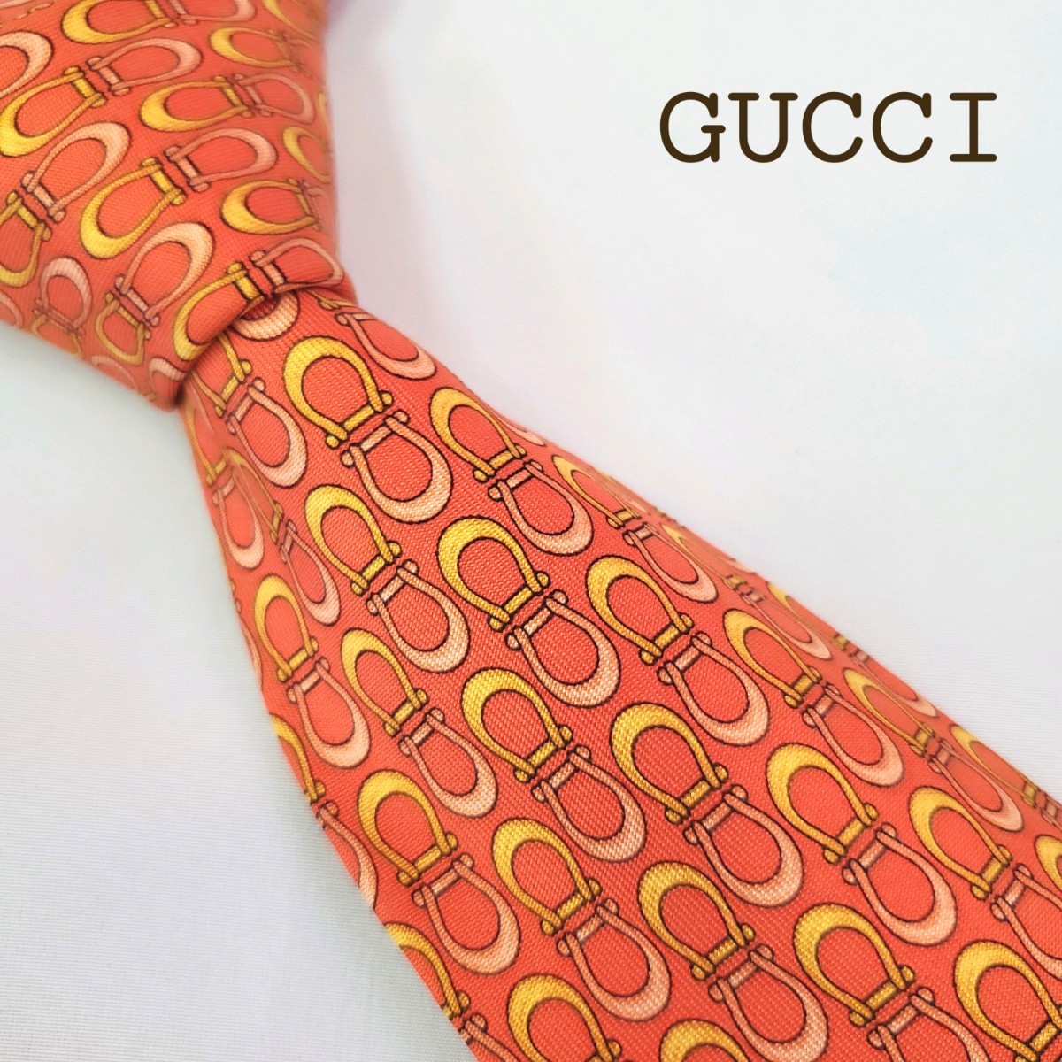 グッチ GUCCI ネクタイ オレンジ ハイブランド｜Yahoo!フリマ（旧