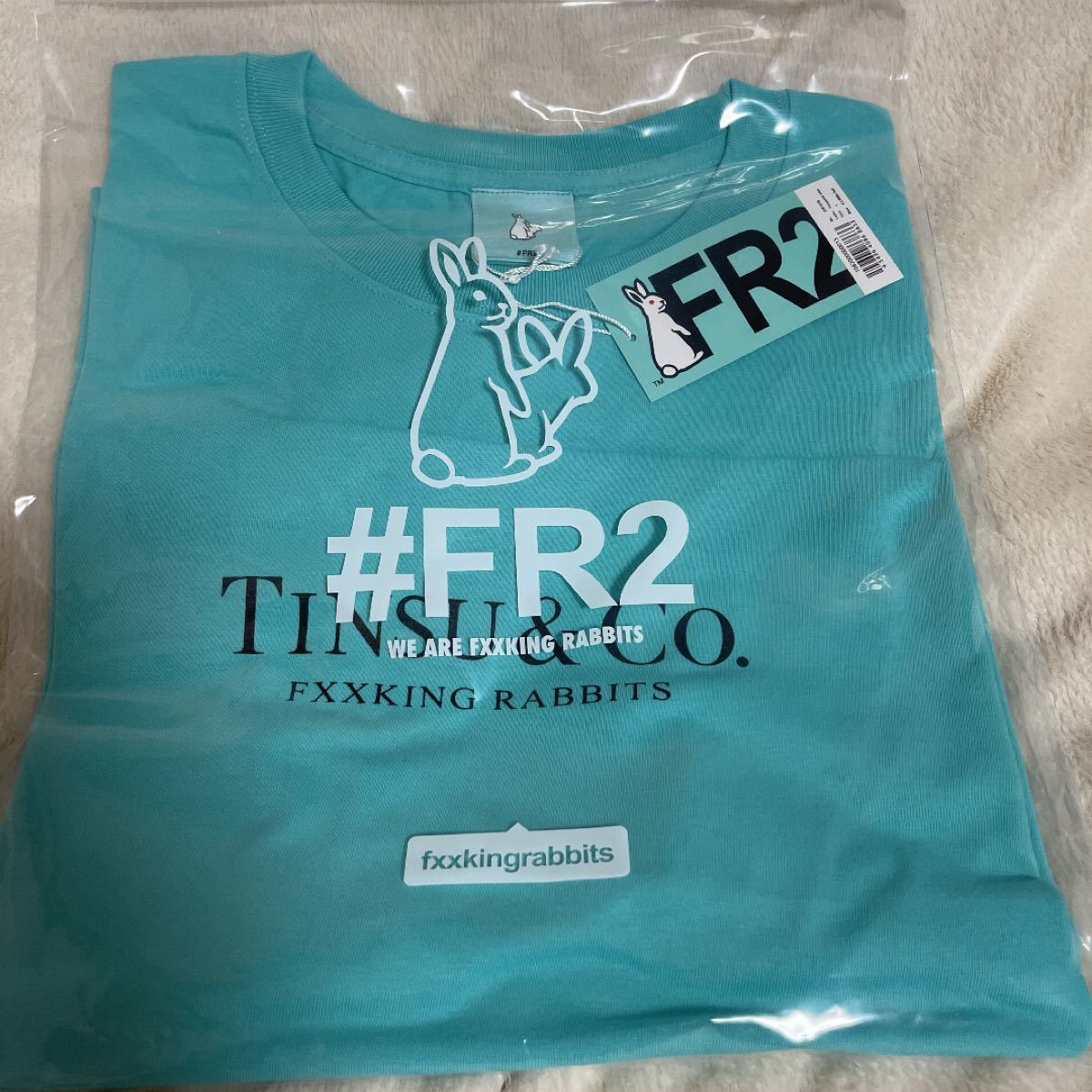 FR2 月桃 沖縄 限定 ターコイズ ブルー TINSU&Co Tシャツ L