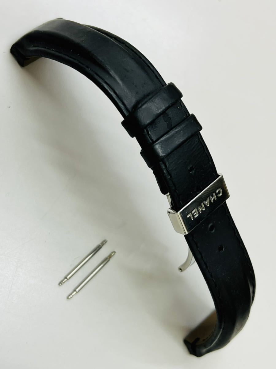 正規品 シャネル J12 H0683取外し純正バックル 革ベルト レザー 38mm