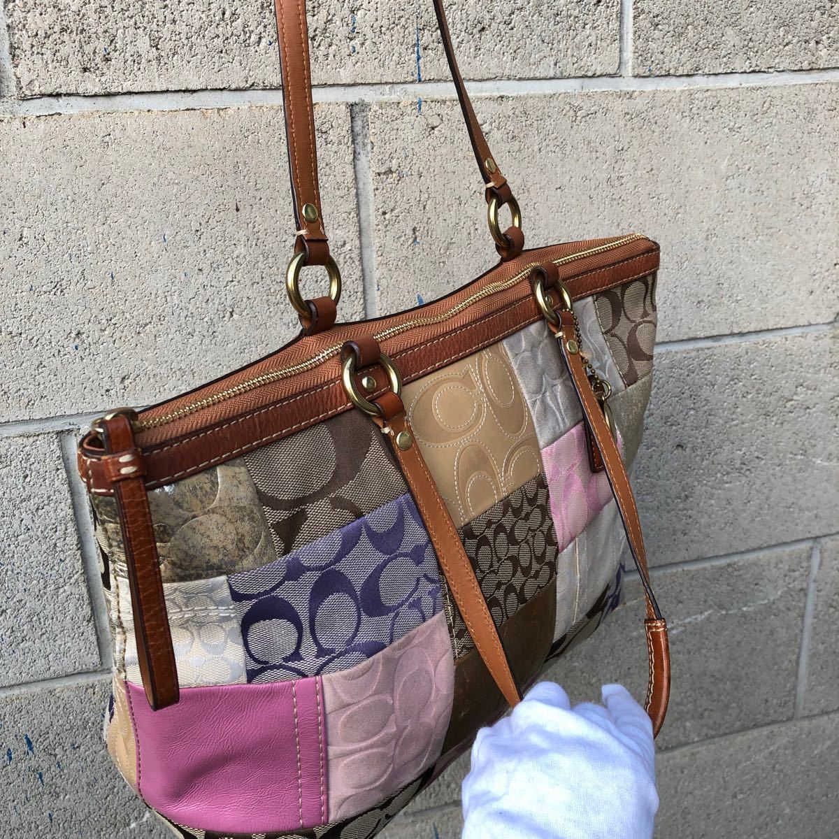 コーチ COACH パッチワーク トートバッグ 送料込｜Yahoo!フリマ
