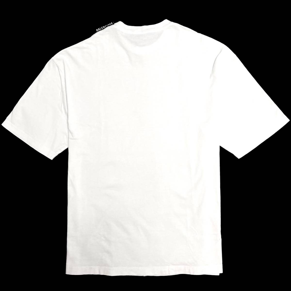 定価7 2万 国内正規品 BALENCIAGA LOGO TAB REGULAR T-SHIRT XSサイズ