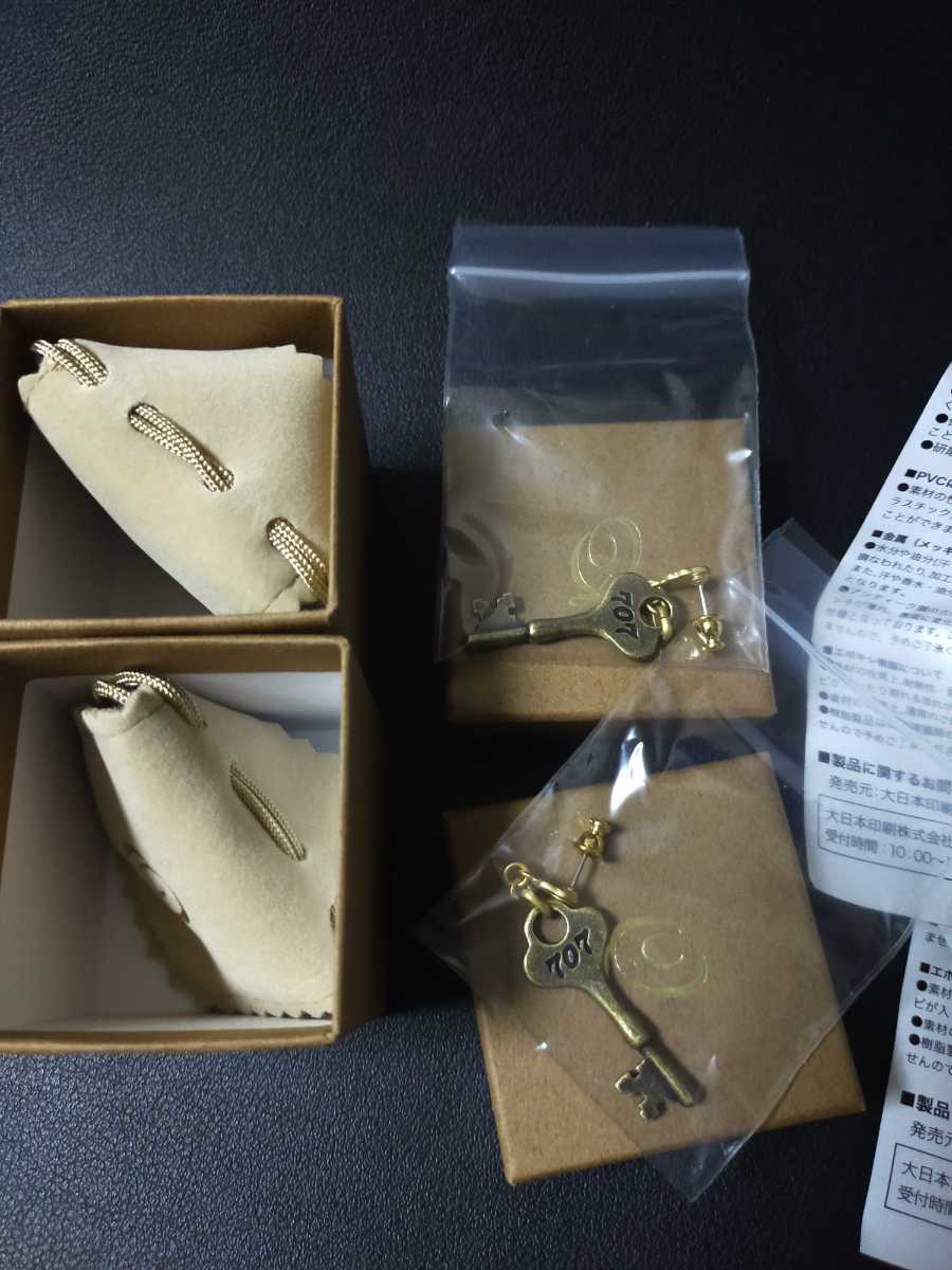 送料無料 即決 受注生産 矢沢あい展『NANA』Q-pot 707号室の鍵 ピアス