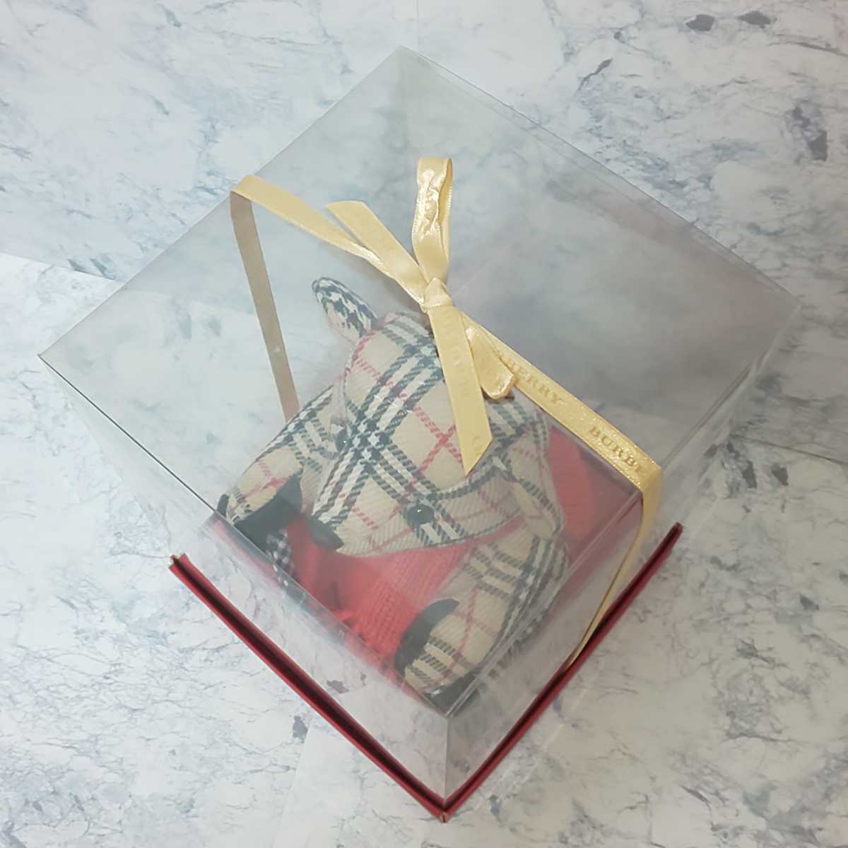 未使用/希少】BURBERRY バーバリー ぬいぐるみ+ハンカチセット ノバ
