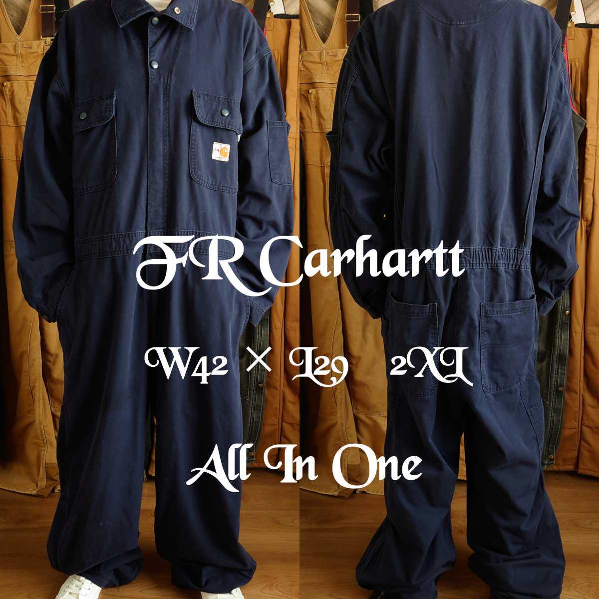 FR Carhartt カーハート 長袖オールインワン ツナギ 作業着 古着