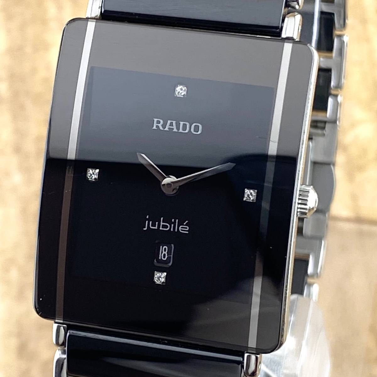 Yahoo!オークション - RADO ラドー 腕時計 メンズ 4Pダイヤ jubile ジ