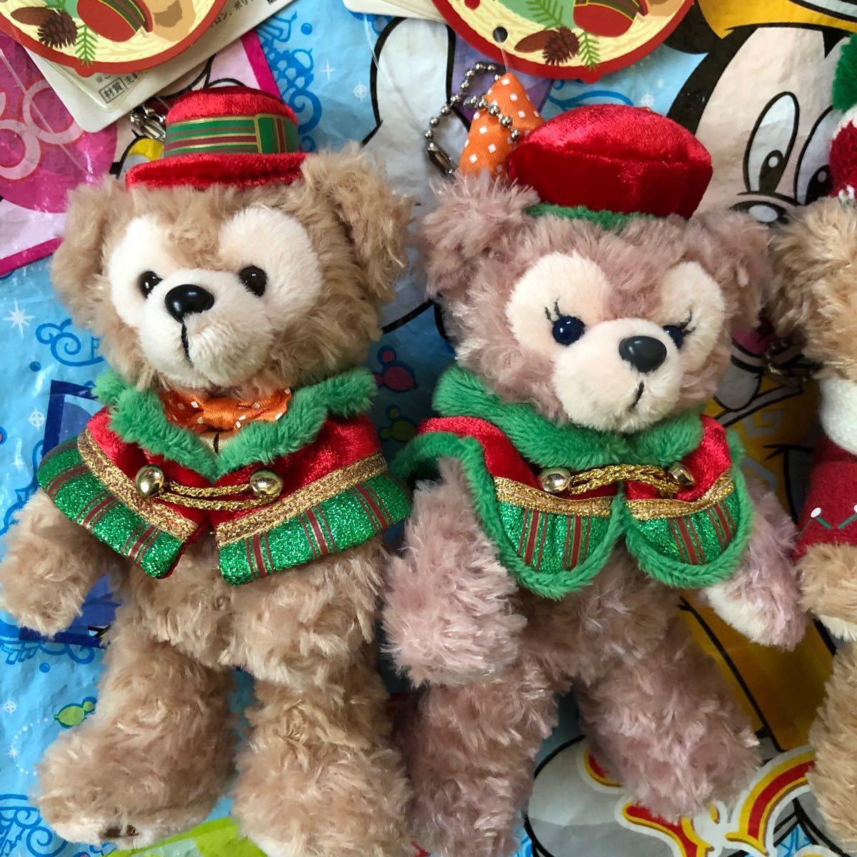 ダッフィー シェリーメイ クリスマス ぬいぐるみバッジ ぬいば｜Yahoo