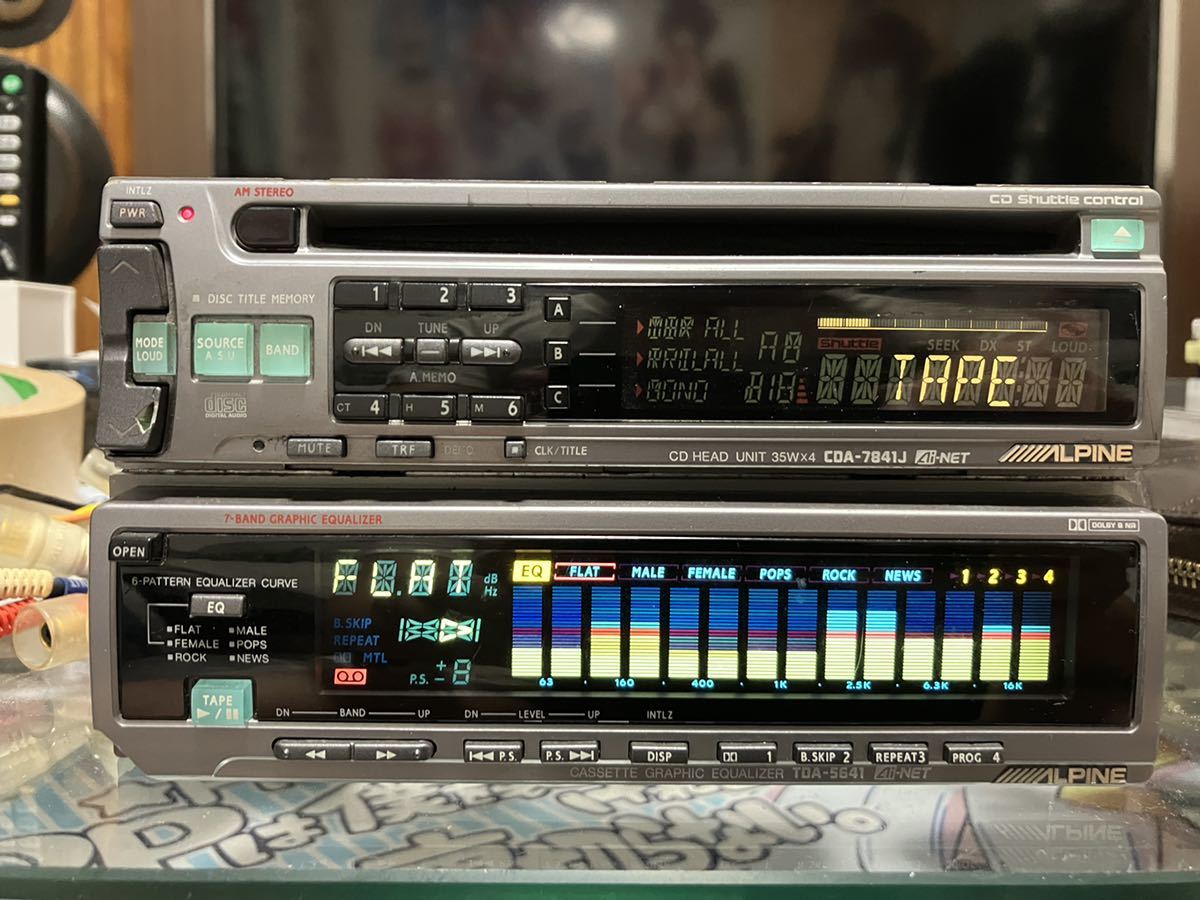 Yahoo!オークション - ALPINE CDA-7841J TDA-5641 ジャンク品 アルパイ