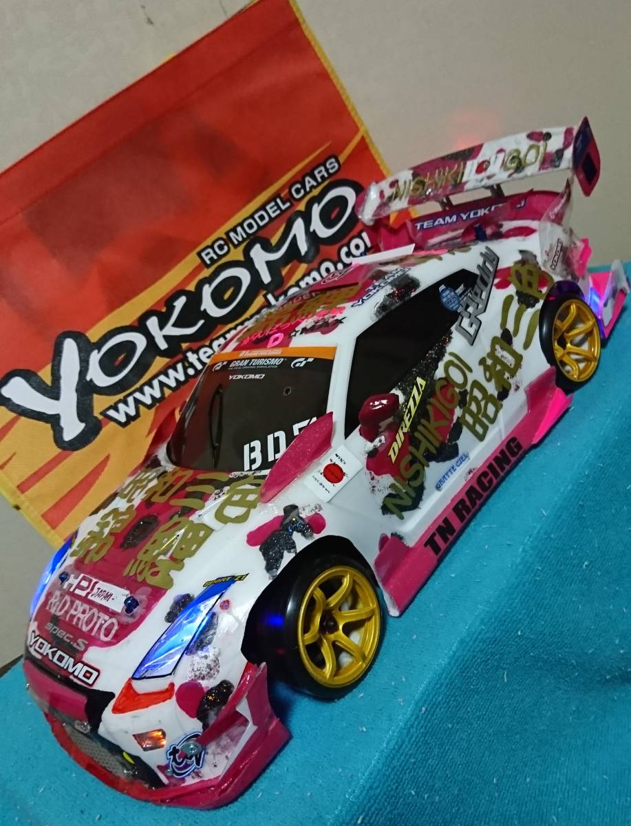 短期値下げヨコモ ドリパケ1/10 R35 GTR ボディ 錦鯉カラーリング自作