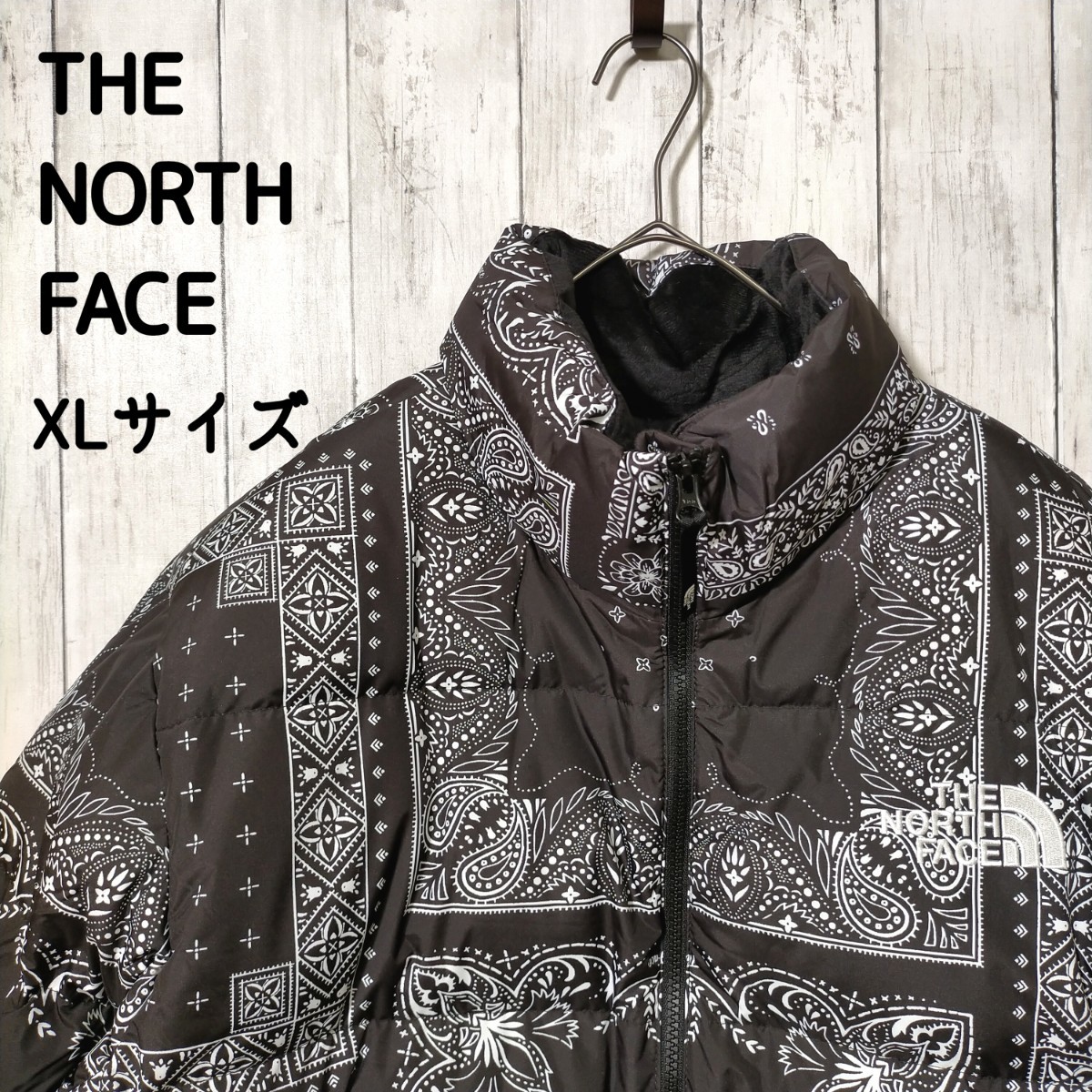 THE NORTH FACE】韓国限定ダウンジャケット ヌプシ ペイズリー柄 日本