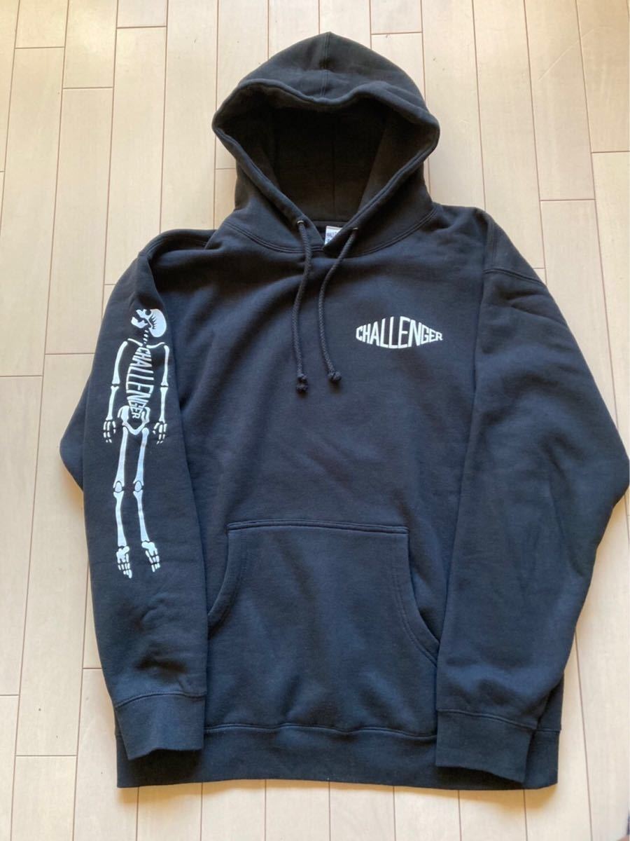 Lサイズ】長瀬着 CHALLENGER 10TH SKULL LOGO HOODIE チャレンジャー