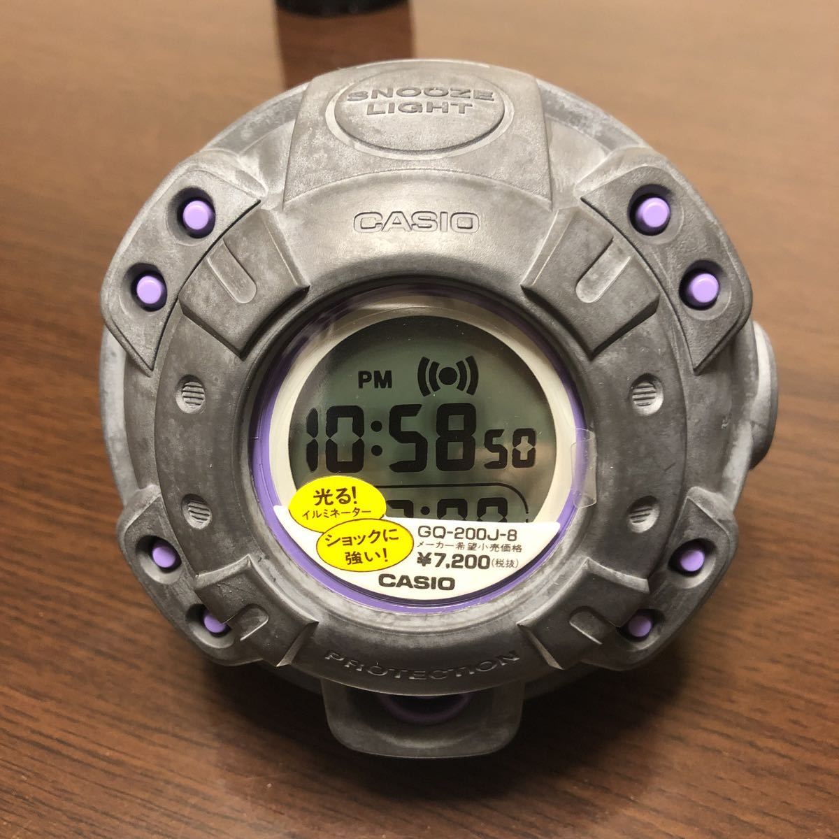 未使用 希少 CASIO カシオ MUSCLE TIME マッスルタイム GQ-200 CLOCK G