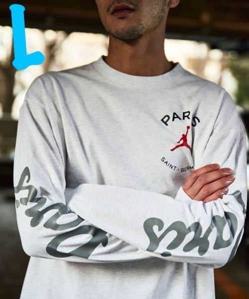 L】新品 NIKE JORDAN BRAND AS M J PSG LS TEE ナイキ ジョーダン パリ