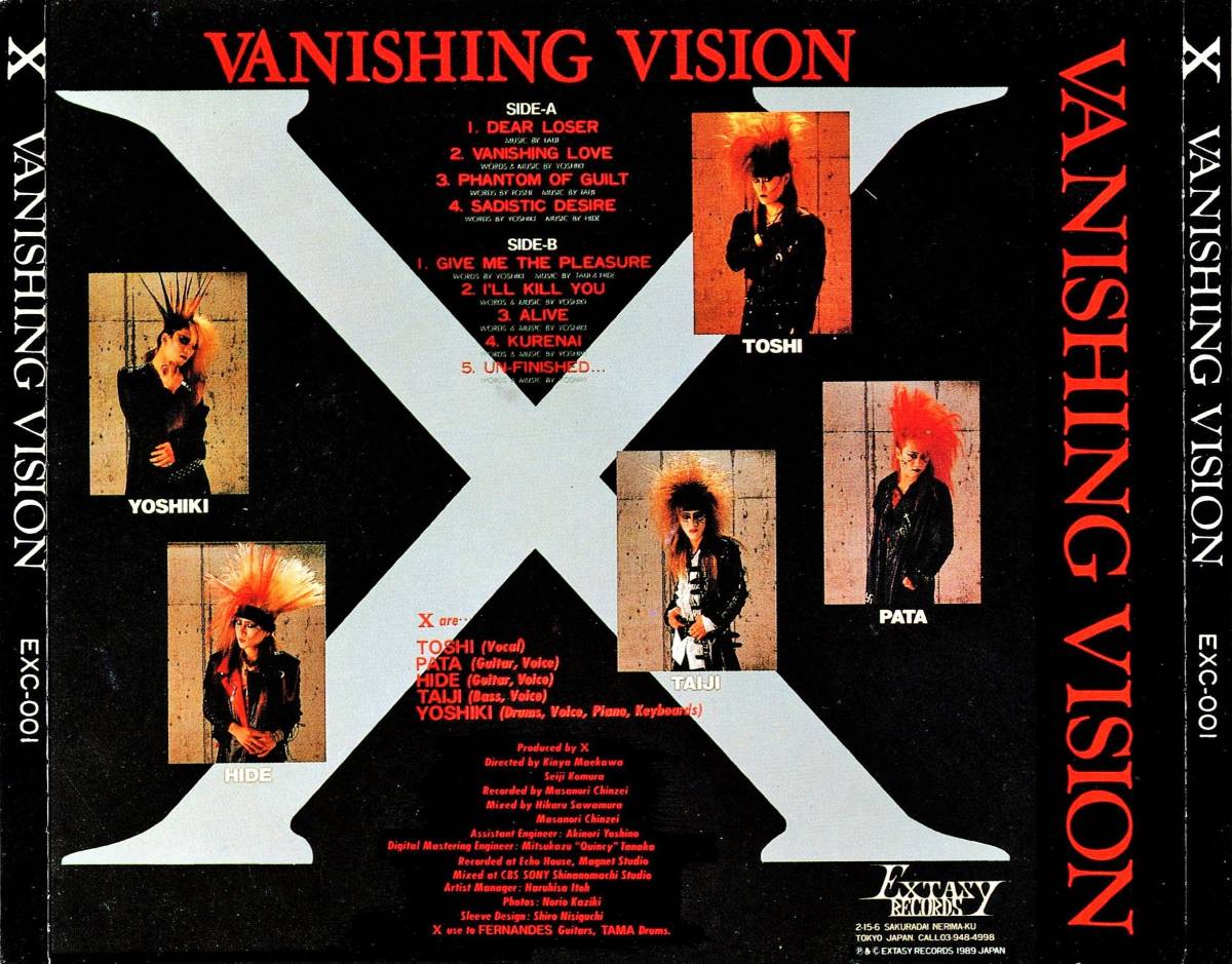 Yahoo!オークション - 黒帯付きUSAプレス初回盤CD X／VANISHING VISION