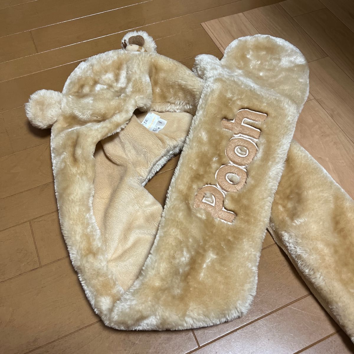 ディズニー プーさん ファンキャップ マフラー ディズニーランドで購入