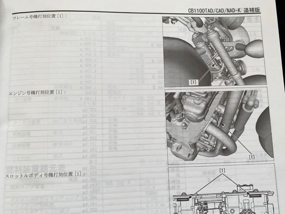 送料無料 配線図3種 2019 CB1100/EX/RS タイプ1/2 K(2BL-SC65)追補版