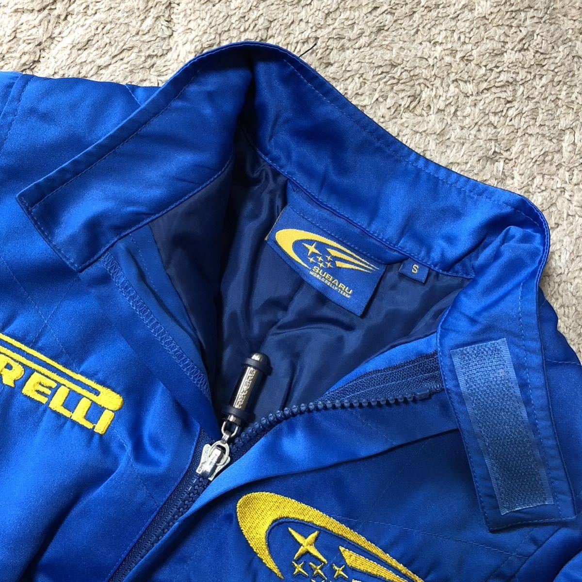 美品 子供用 SUBARU WORLD RALLY TEAM 中綿 ツナギ / スバル PIRELLI