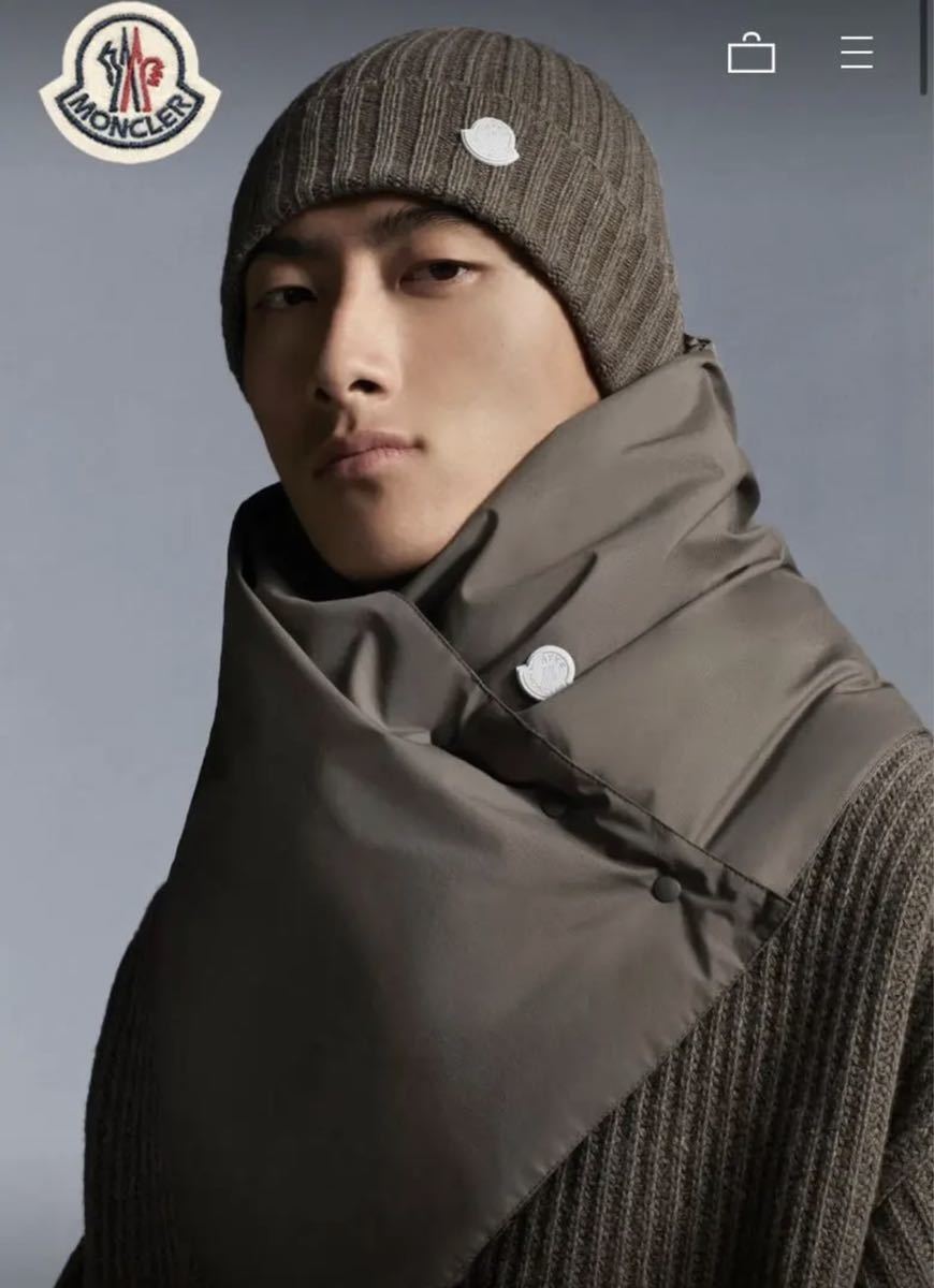 MONCLER HYKE ダウンマフラー モンクレール ネイビー MONCLER HYKE