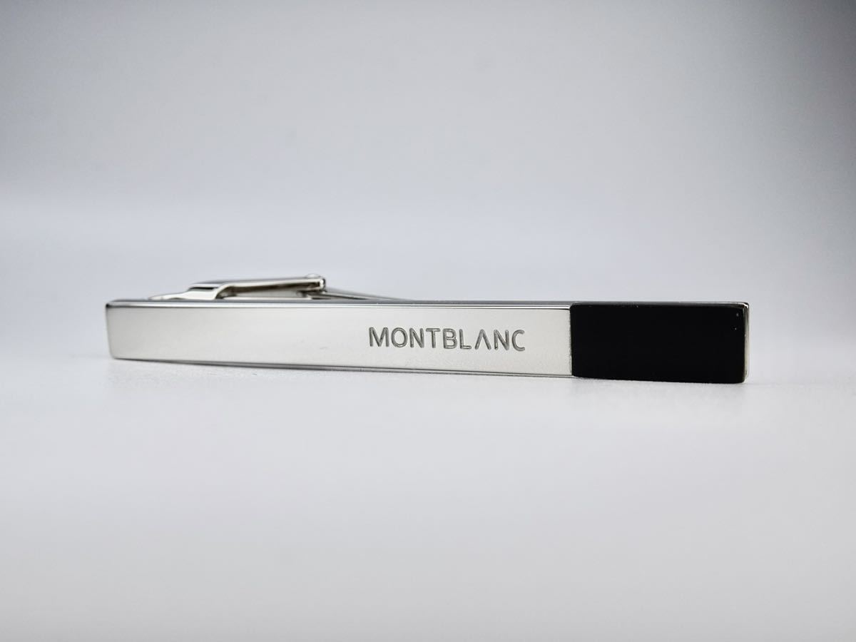 MONTBLANC オニキス シルバー ネクタイピン タイピン タイバー