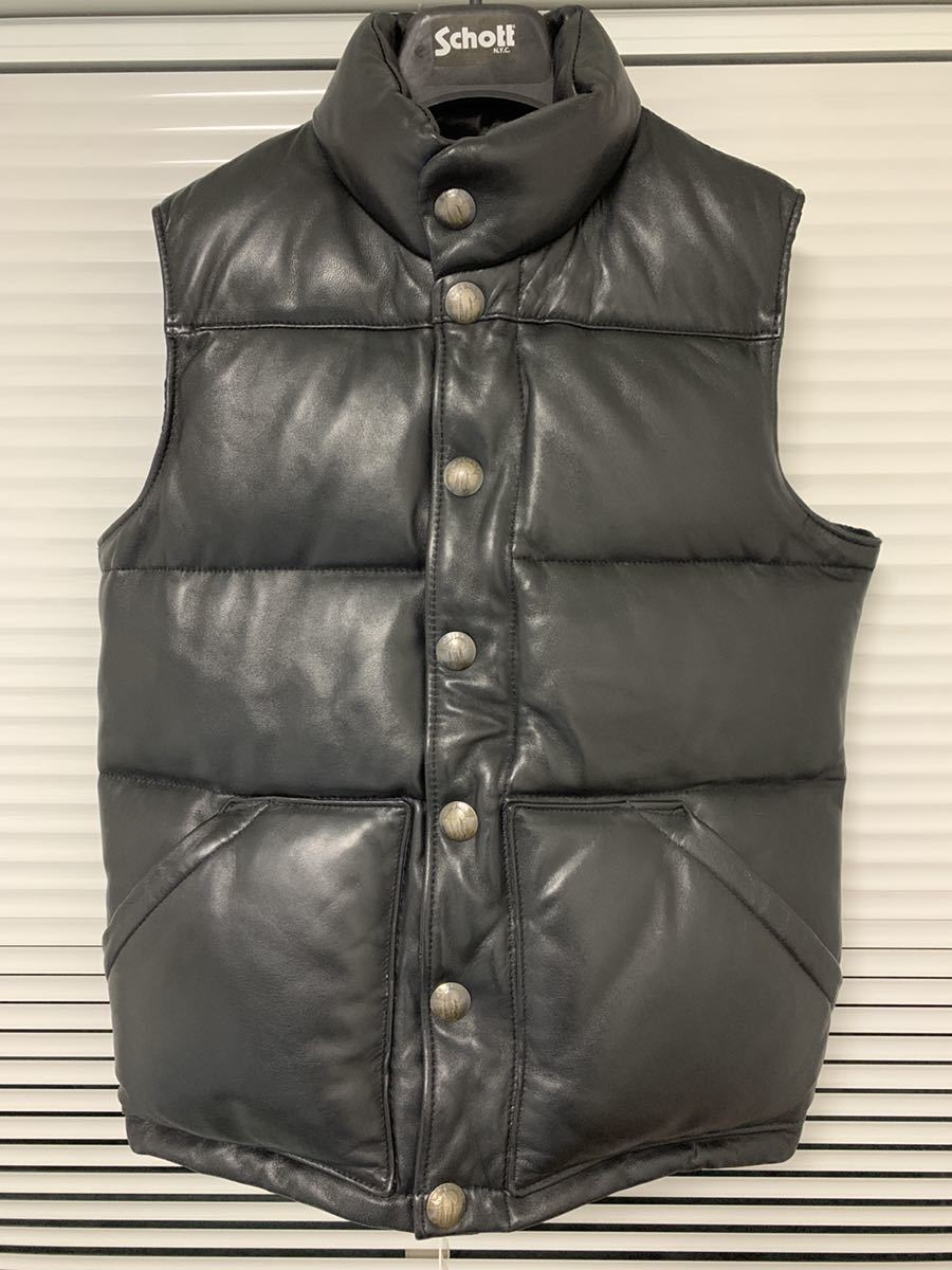 美品】Schott x Ron Hermanレザーダウンベストs｜Yahoo!フリマ（旧