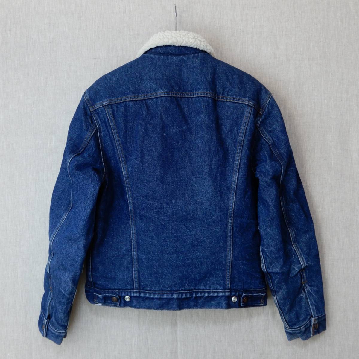 Levi's 70608-0217 Indigo Denim Boa Jacket 1980s 42R Vintage