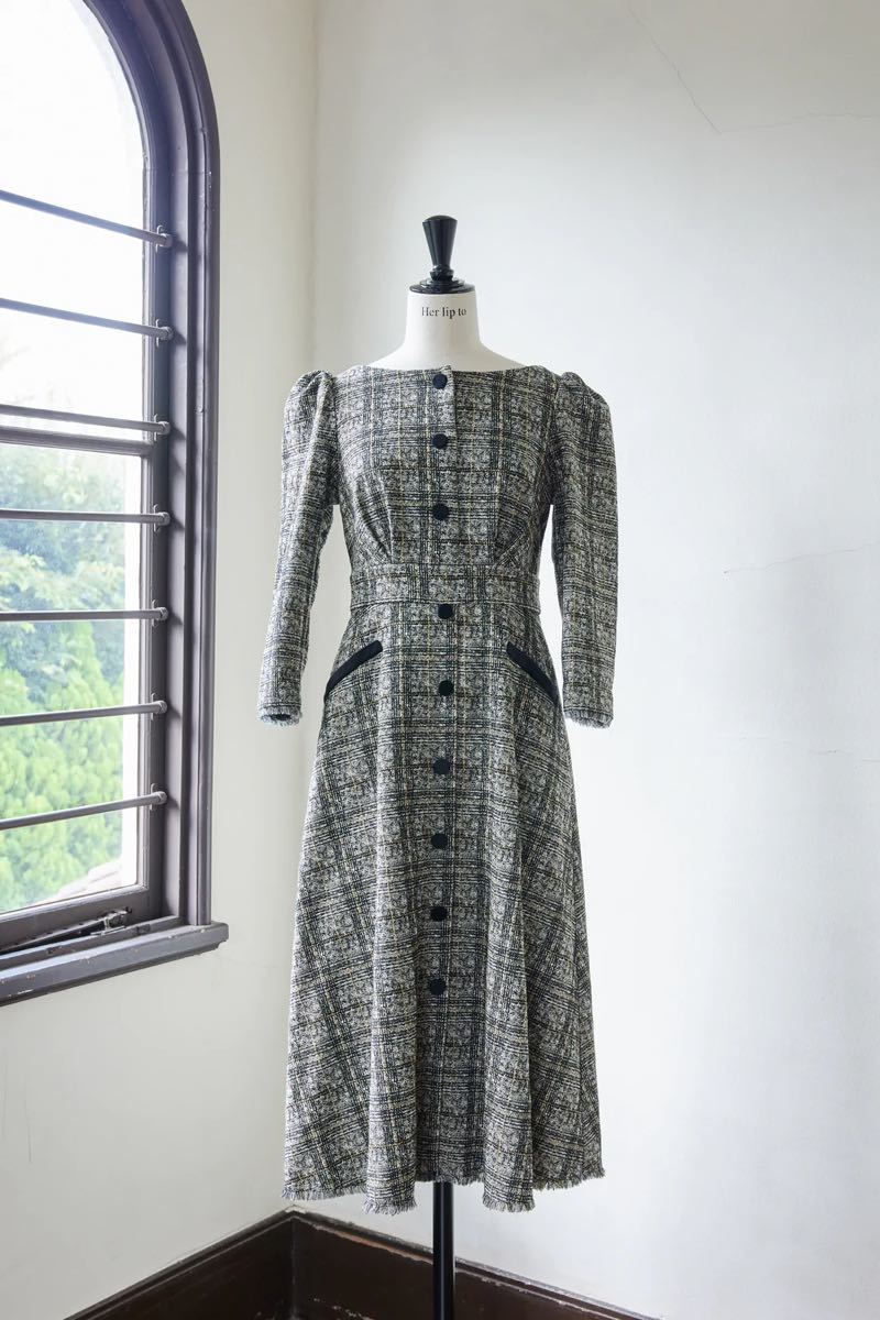 her lip to Classic Tweed Midi Dress｜Yahoo!フリマ（旧PayPayフリマ）