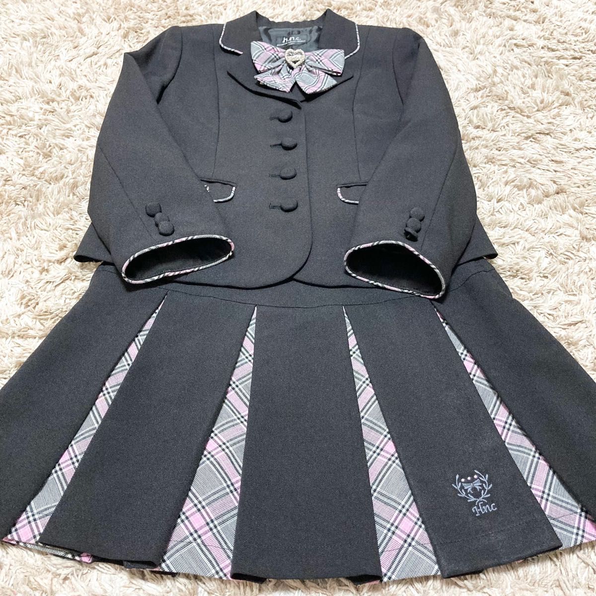 ヒロミチナカノ130 フォーマルスーツセットアップ 卒服 女の子