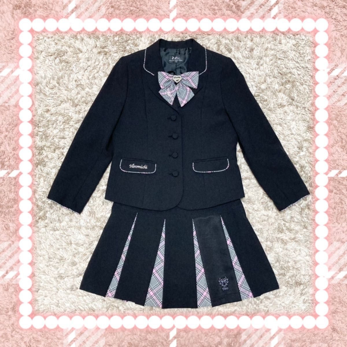 ヒロミチナカノ130 フォーマルスーツセットアップ 卒服 女の子