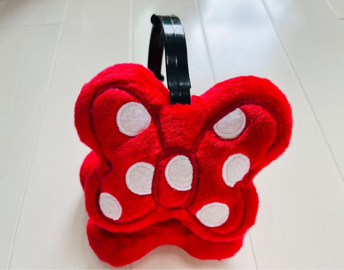 美品】ディズニー Disney イヤーマフラー 耳当て リボン ミニー minnie