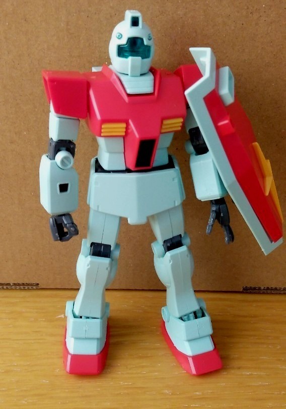 値下げ HGUC ガンプラ 1/144RGM-79ジム 素組完成品ジャンク品｜Yahoo