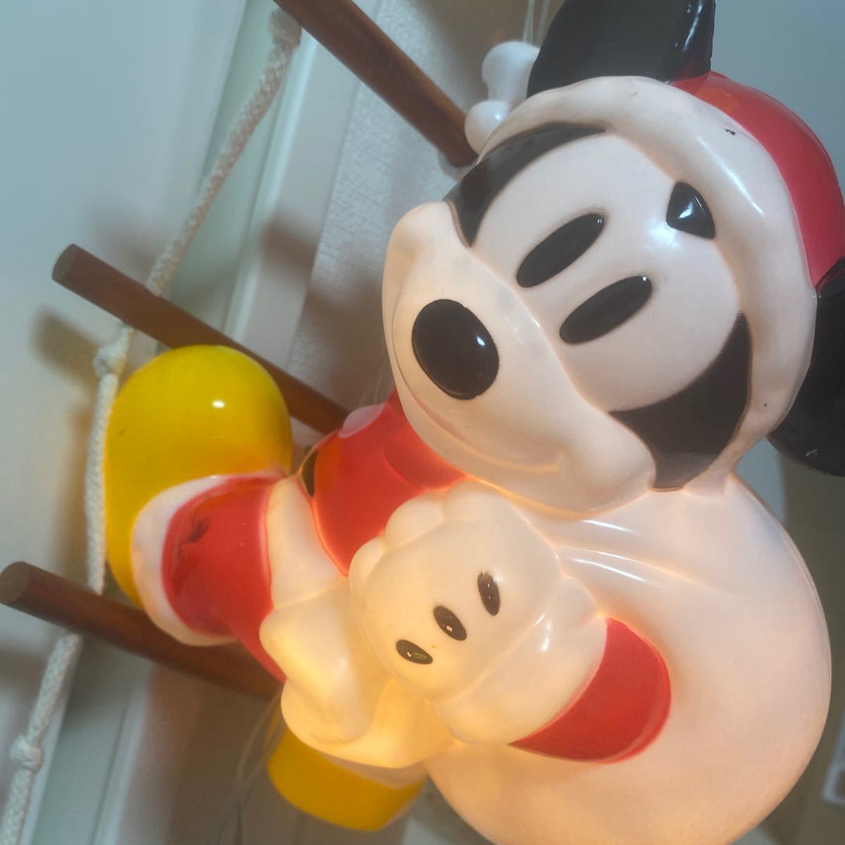 はしご ミッキーマウス 3P タカショー ブローライト クリスマス サンタ